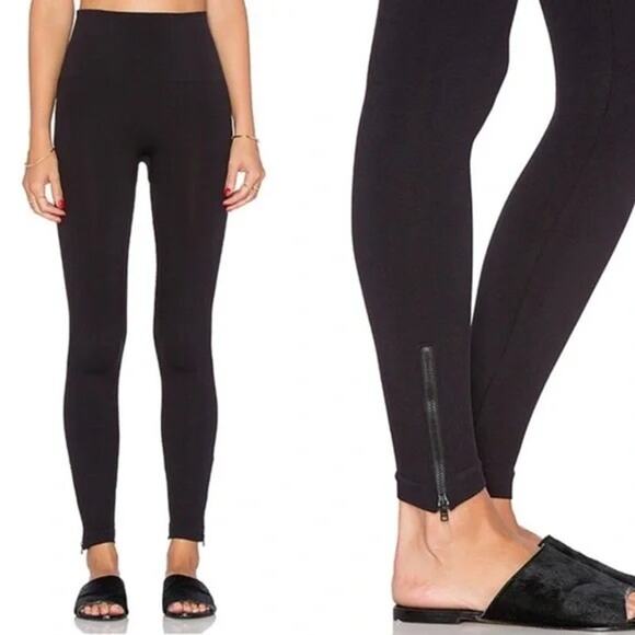 SPANX Pants - NWT Spanx Seamless Side Zip Leggings | Black | SZ 1X